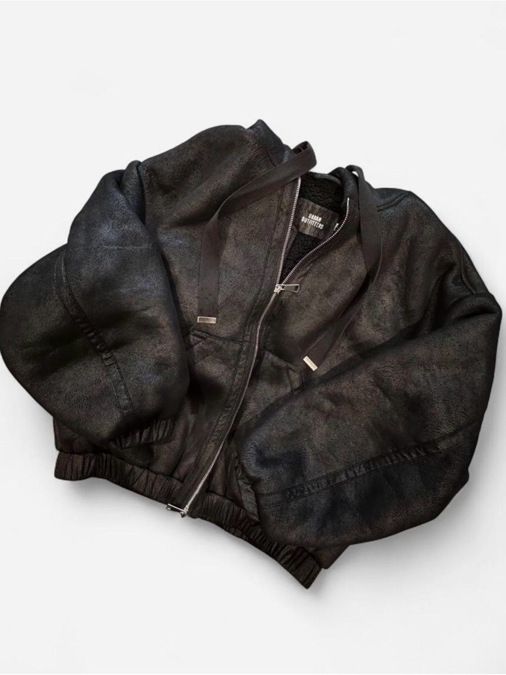 Urban Outfitters Black faux leather Jacket